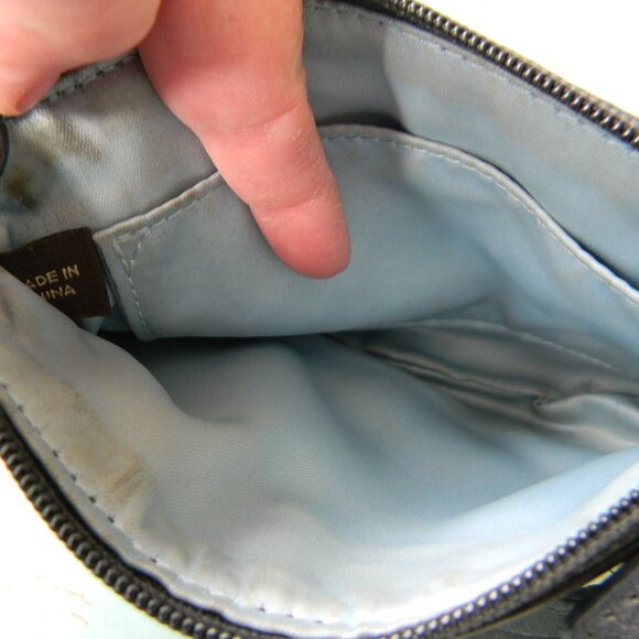 Vtg Y2K Coach Ashley Black Signature LEATHER  Wristlet - Picture 8 of 8